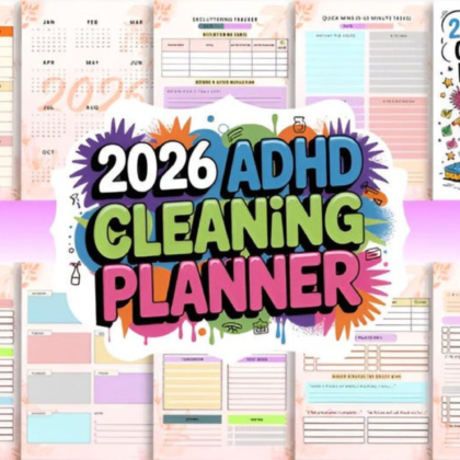 2026 ADHD Cleaning Planner