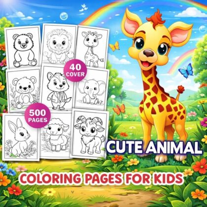 Cute Animal Coloring Book for Kids