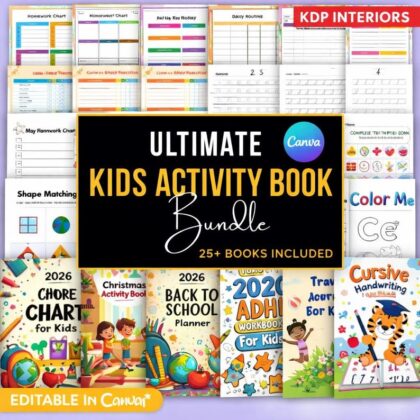 Kids Activity Book Interior for KDP