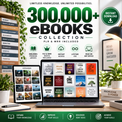 300,000+ Resellable eBooks Bundle