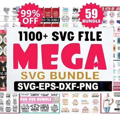 1100 Mega SVG Bundle