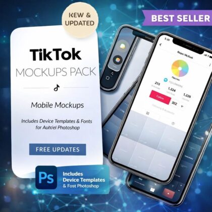 TikTok Mobile Mockups Pack