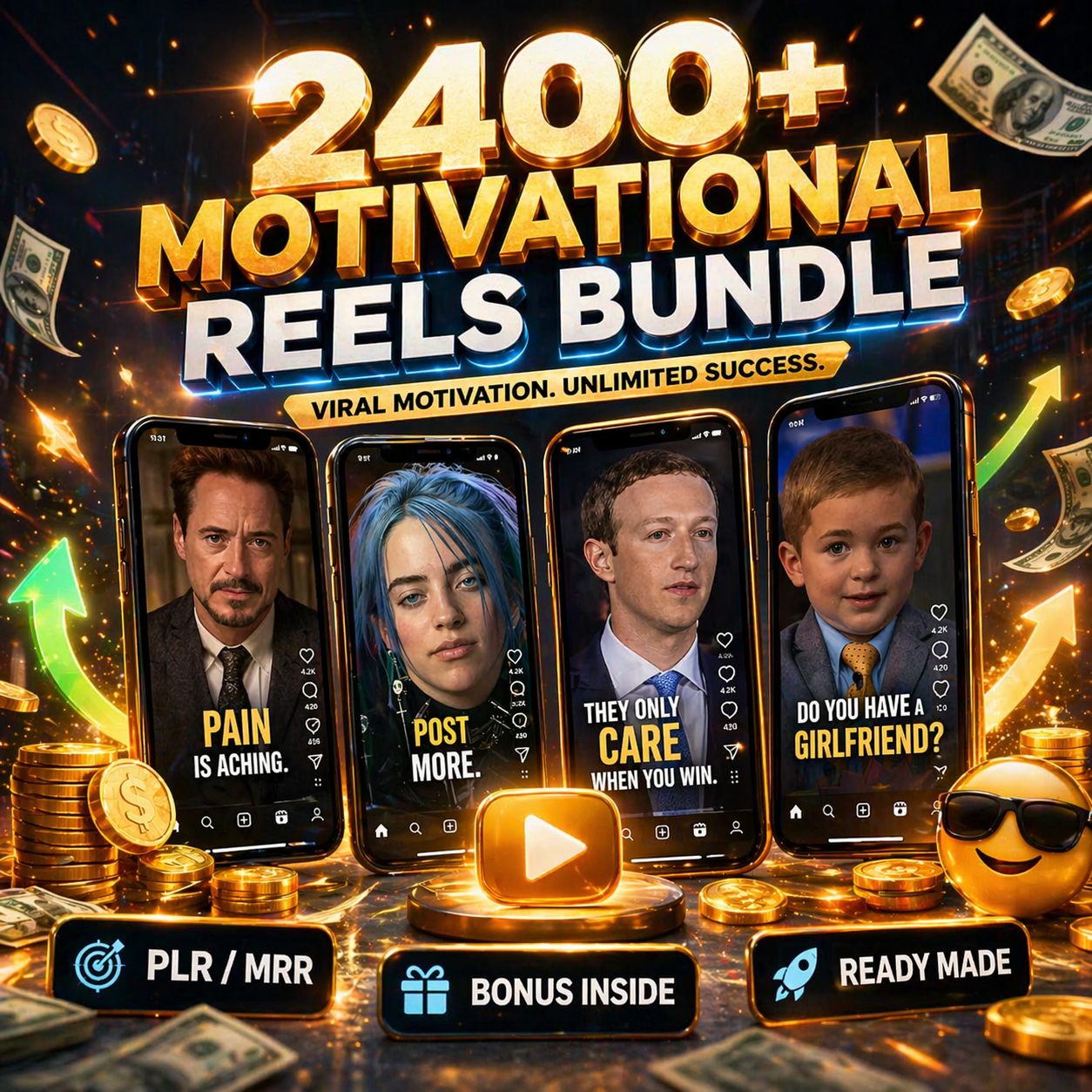 2400+ Viral Motivational Reels