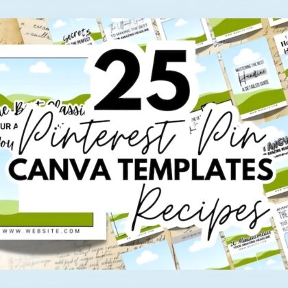 25 Pinterest Pin Canva Templates