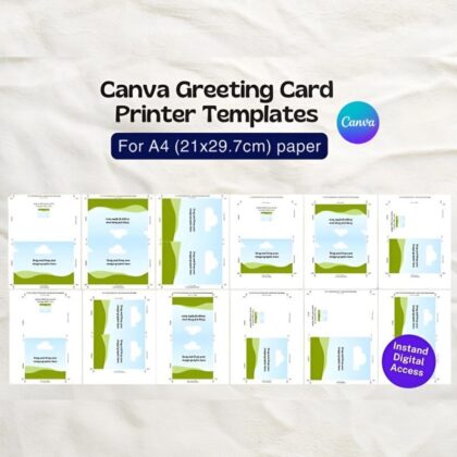Greeting Cards Template | Canva A4