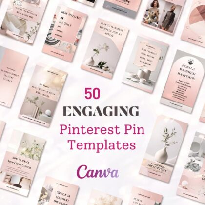 50 Pinterest Pin Templates