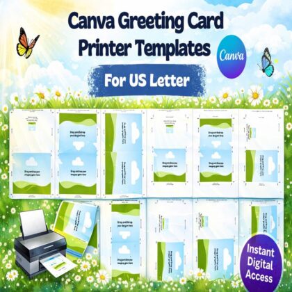 Editable Greeting Card Template - US Letter