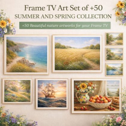 Modern Spring and Summer Art for Samsung Frame TV