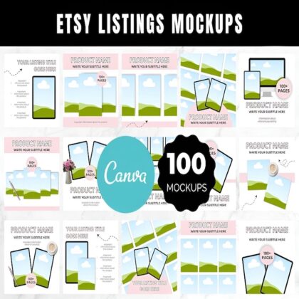 100 Etsy Mockup Bundle