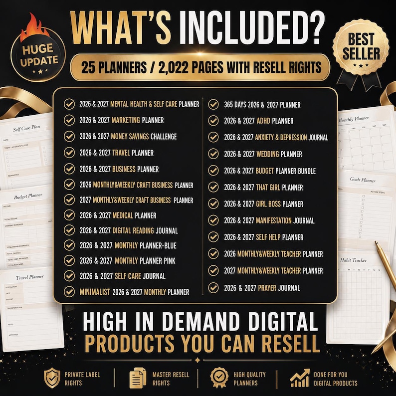 2026-2027 Digital Planner Templates Bundle - Image 2