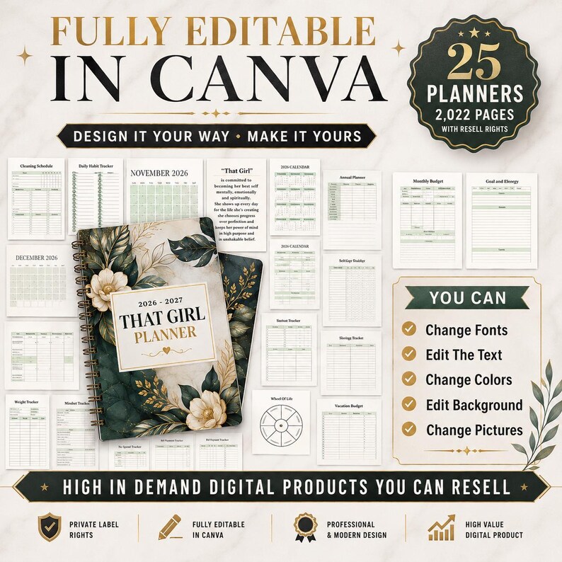 2026-2027 Digital Planner Templates Bundle - Image 6