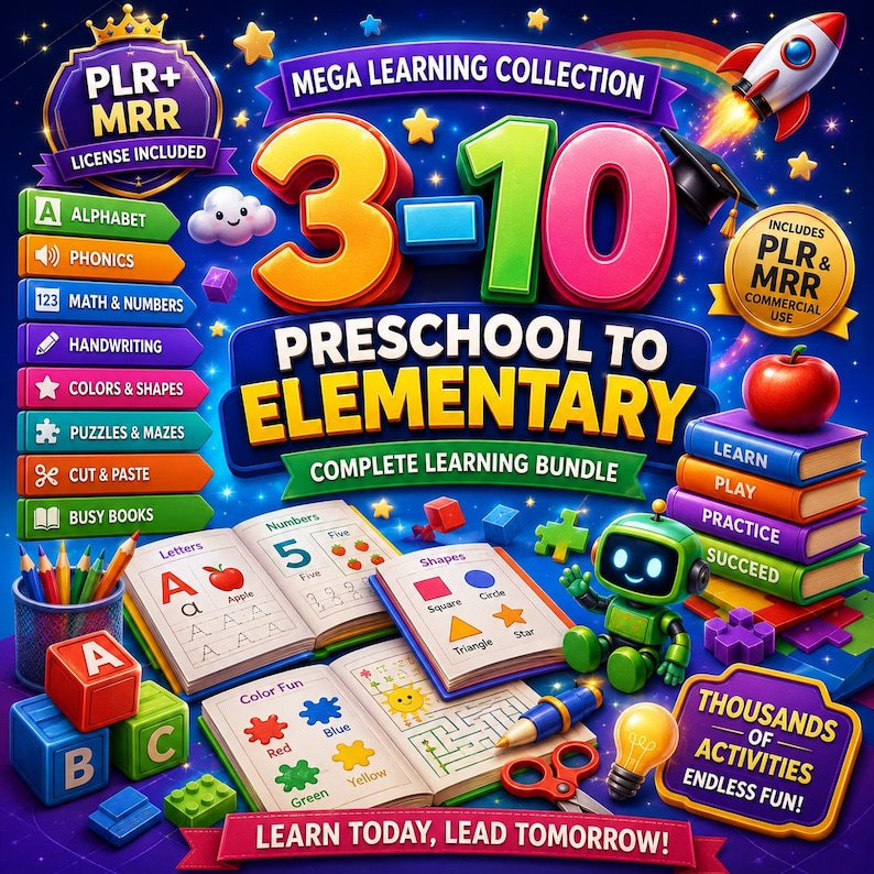 21000 Kids Worksheets Mega Bundle - Image 4