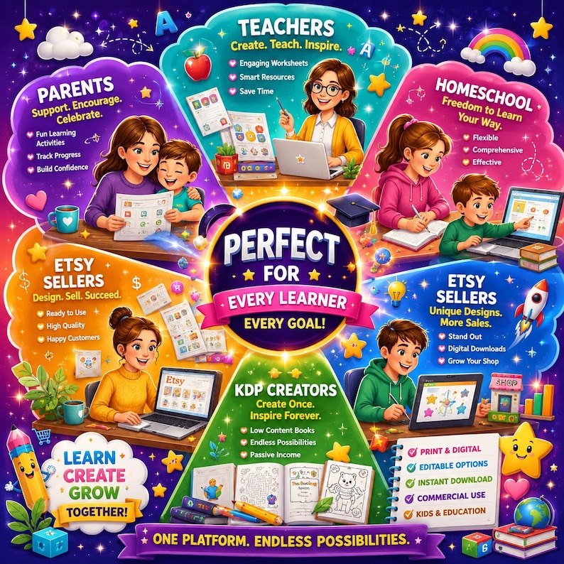 21000 Kids Worksheets Mega Bundle - Image 3