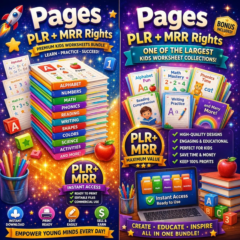 21000 Kids Worksheets Mega Bundle - Image 8