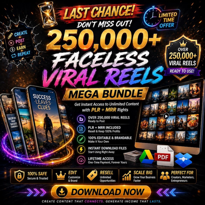 250,000+ Viral Reels Mega Bundle - Image 2