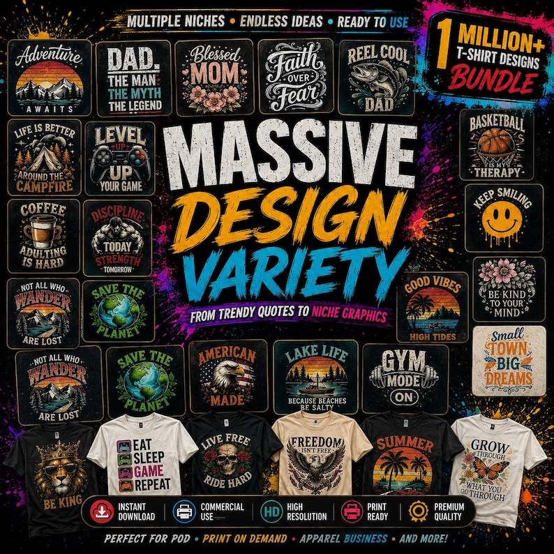50000 T Shirt Designs Bundle SVG - Image 3