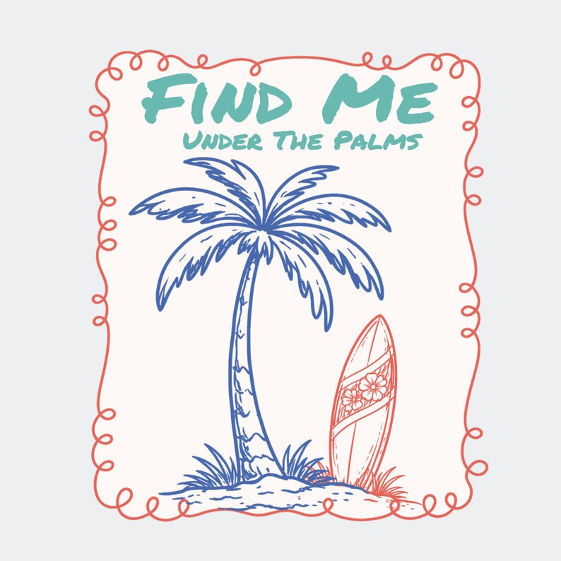 Trendy Coastal Summer Bundle SVG - Image 4
