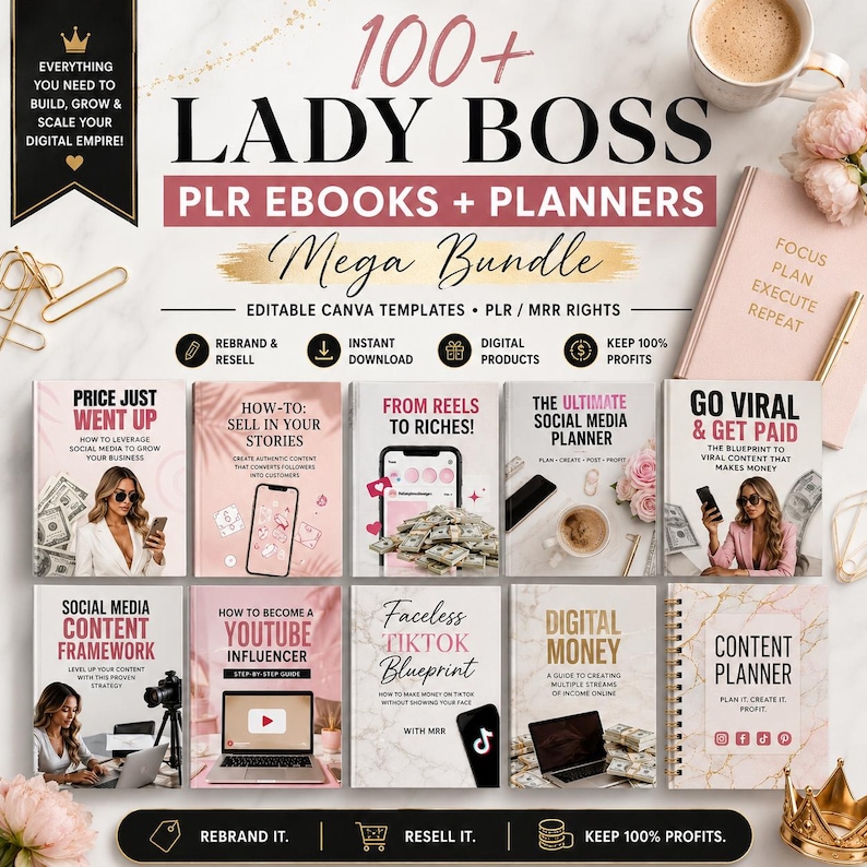 100+ Lady Boss eBooks and Planners