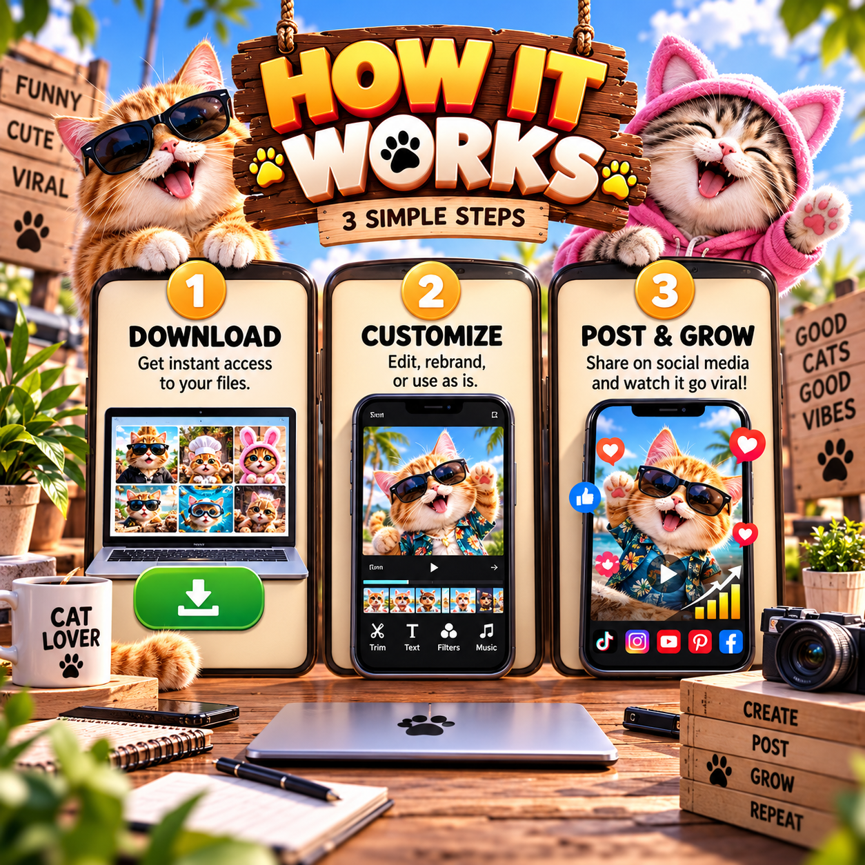 900+ AI Cat Reels Bundle - Image 3