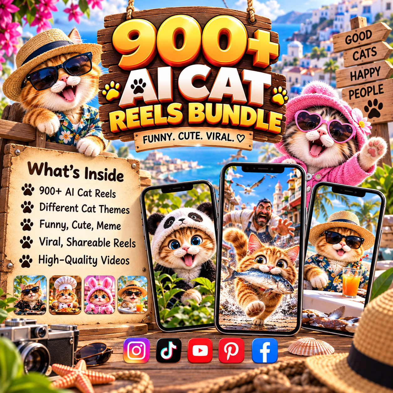 900+ AI Cat Reels Bundle - Image 2